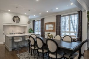 old dining area with modern design