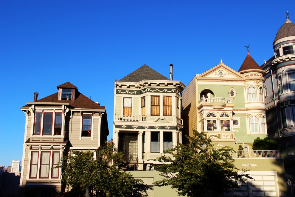 row of victorian houses
