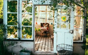 greenhouse inside front yard