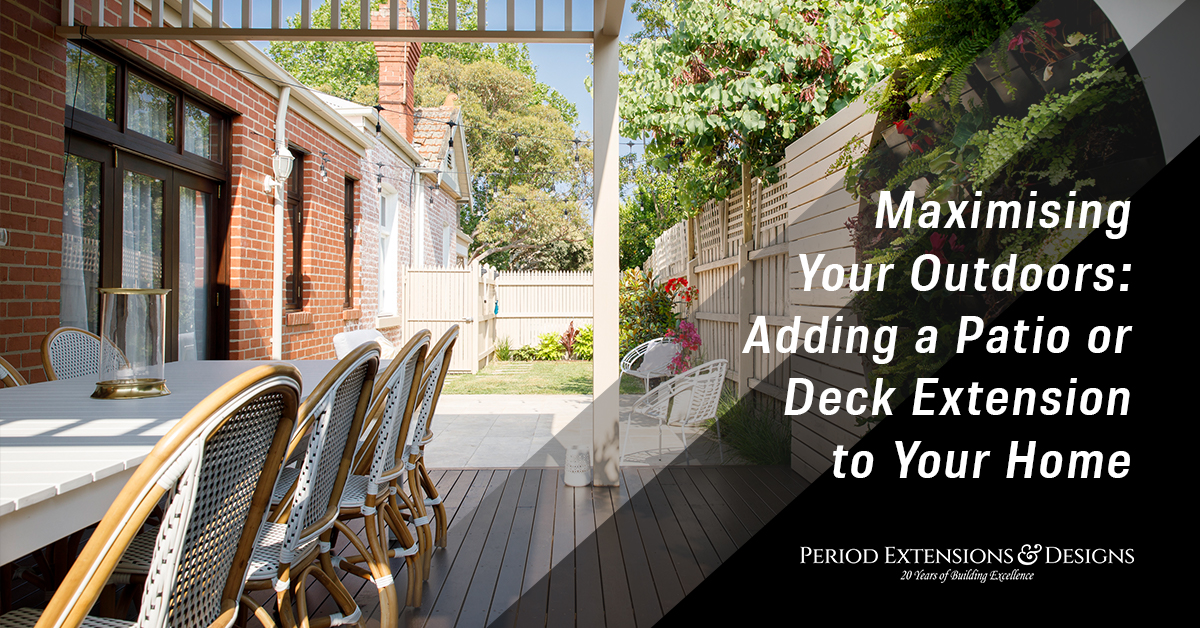 Adding Patio or Deck Extension to Your Home